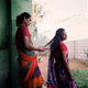 Two daughters of Sheethal get ready for a function celebrating Sheethal’s first birthday—marking one year after her gender-reassignment surgery.